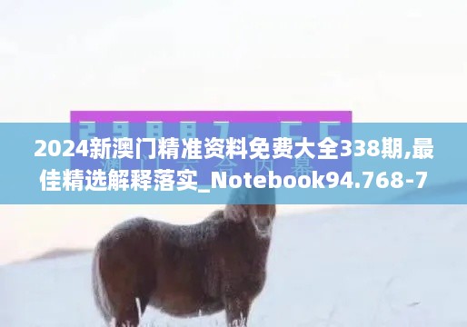 2024新澳门精准资料免费大全338期,最佳精选解释落实_Notebook94.768-7