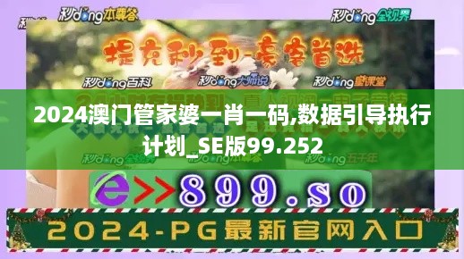 2024澳门管家婆一肖一码,数据引导执行计划_SE版99.252