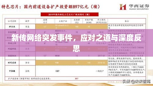 新传网络突发事件，应对之道与深度反思