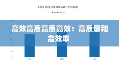 高效高质高质高效：高质量和高效率 