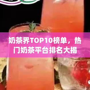 奶茶界TOP10榜单，热门奶茶平台排名大揭秘！