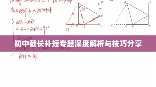 初中截长补短专题深度解析与技巧分享